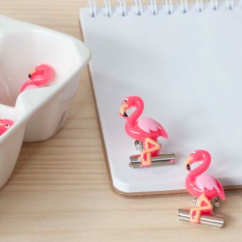 Set de Clips Flamingo