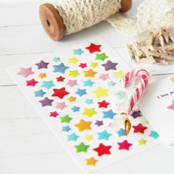 Rainbow Star Stickers