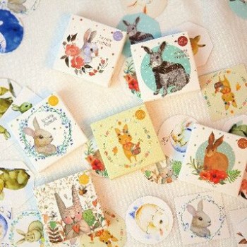 Sticker Box Cute Bunnies