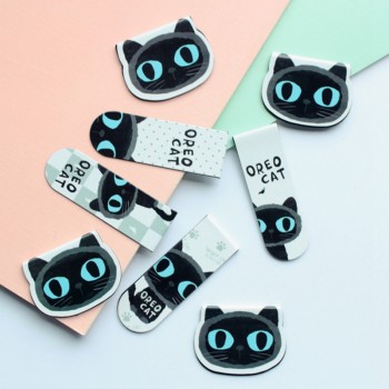 Black Cat Bookmarks Set