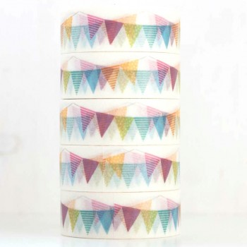 Washi Tape Stripe Garland