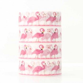 Washi Tape Flamingos