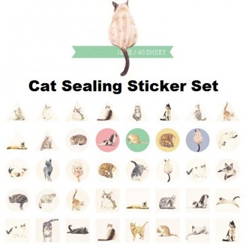 Cute Cats Sticker Box