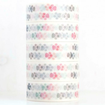 Washi Tape Footprint Cat