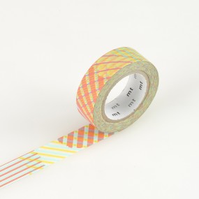 MT Masking Tape Stripe-Checked Red