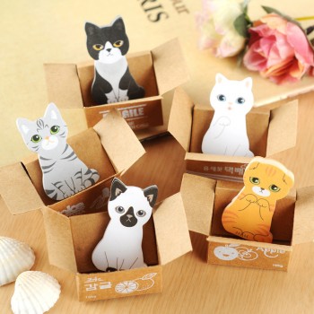 Post It Cute Cat In A Box