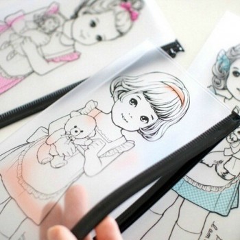 Estuche Transparente Paper Doll