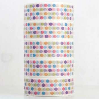 Washi Tape Colorful Dots