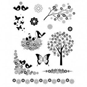 Set Sellos Garden Flower