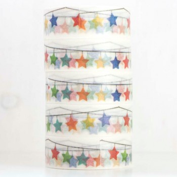 Washi Tape Garland Stars