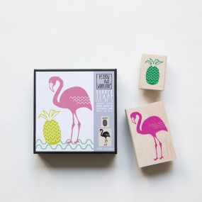 Set Sellos Flamingo