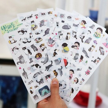Funny Cat Sticker Set