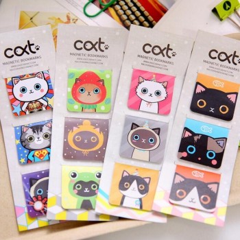 Colorful Cats Bookmarks Set