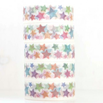 Washi Tape Rainbow Stars