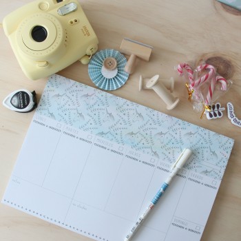Weekly Planner Unicornio