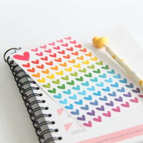 Rainbow Heart Stickers