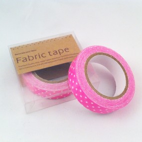 Fabric Tape Pink Dots