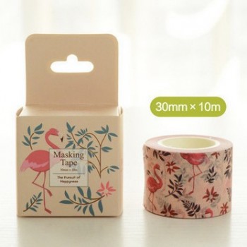 Masking Tape Flamingos
