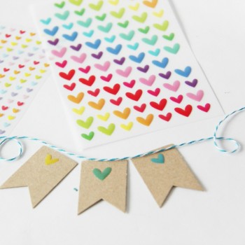 Rainbow Heart Stickers